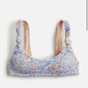 Women’s jcrew floral bikini top